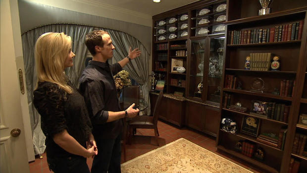Brees' office is filled with trophies, pictures and memories 