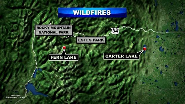 Fern Lake Fire Map 