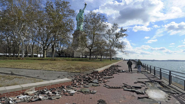 Sandy damage keeps Statue of Liberty closed  
