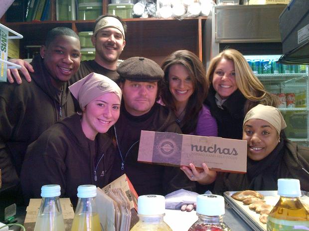 Alex with Nuchas Employees 