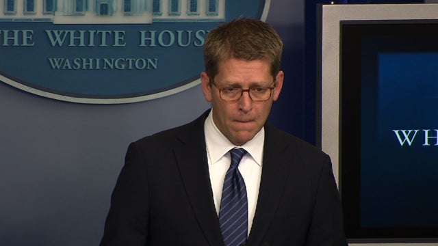 Carney: There's a day for gun control review, "but today is not that day" 