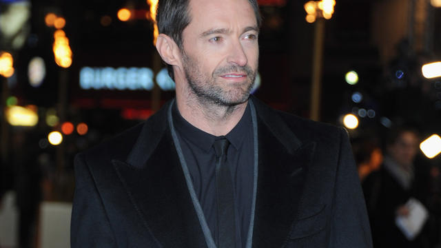 Hugh Jackman at "Les Miserables" world premiere at Odeon Leicester Square in London on Dec. 5, 2012 