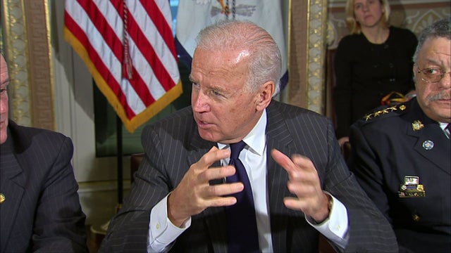 Vice President Biden as he convened first meeting of President Obama's gun violence task force 