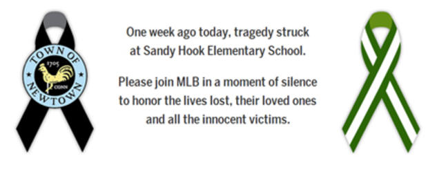 MLB message during Sandy Hook moment of silence 