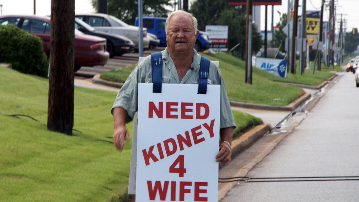 After taking to the streets, S.C. man finds kidney for wife - CBS News