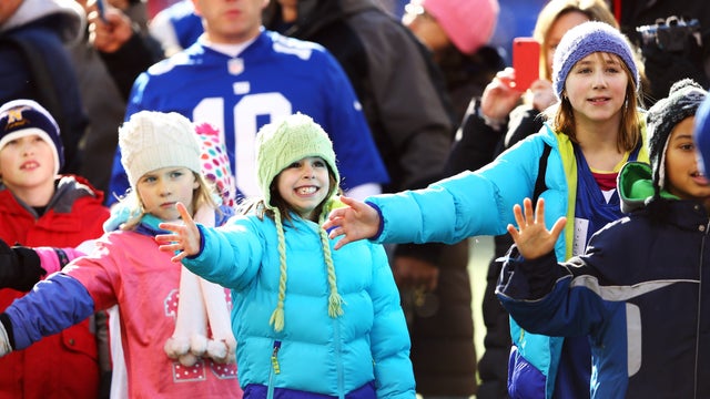 Families of Sandy Hook Elementary students wait for the New York Giants before their game against the Philadelphia Eagles at MetLife Stadium Dec. 30, 2012, in East Rutherford, N.J. 