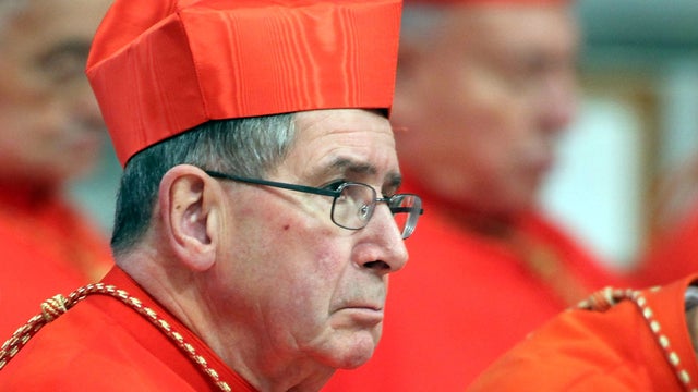 Cardinal Roger Mahony, former archbishop of Los Angeles, attends a ceremony held by Pope Benedict XVI at the Saint Peter's Basilica Feb. 18, 2012, in Vatican City. 