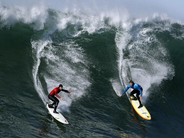 Tyler Smith, Ryan Seelbach, Mavericks Invitational big wave surf contest 