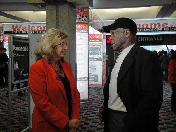 Cain speaks to acting legend Danny Glover 