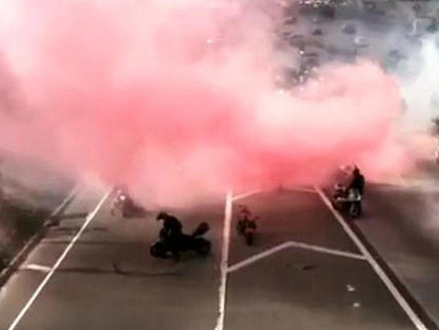 Pink Smoke Bomb 