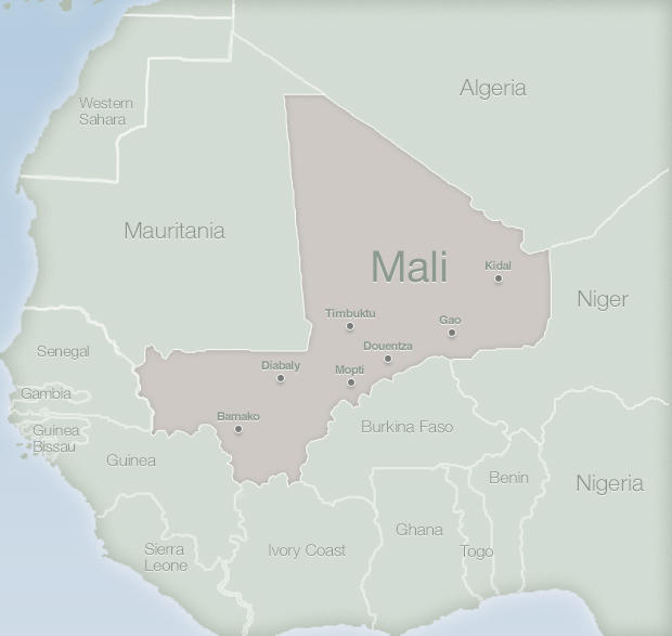 Map of Mali 