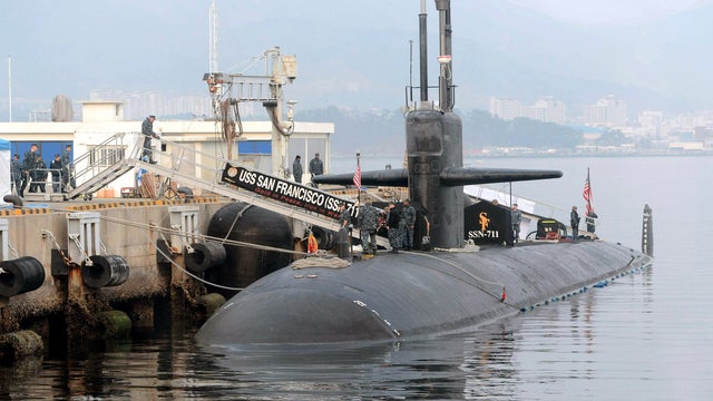 The nuclear-powered USS San Francisco 
