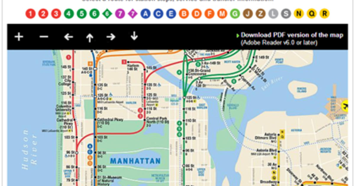 MTA Revamps Online Subway Map With Interactive Features CBS New York