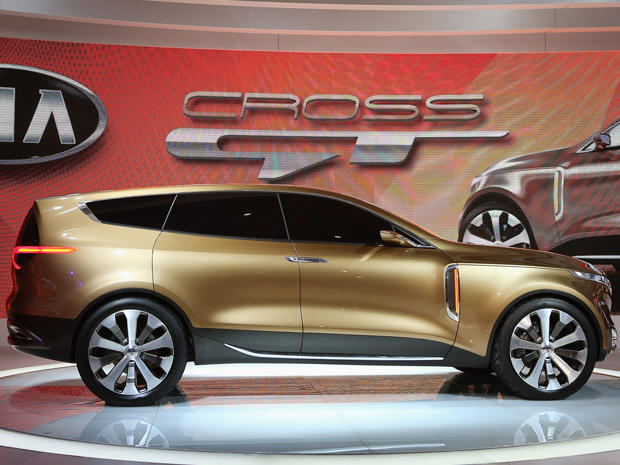Kia introduces the Cross GT crossover prototype in a preview of the Chicago Auto Show on February 7, 2013, at McCormick Place. 