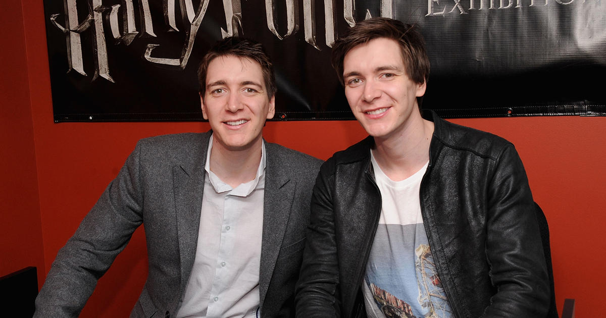 Weasley twins Oliver and James Phelps revisit "Harry Potter" CBS News