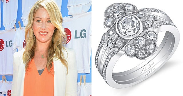 Christina applegate clearance engagement ring