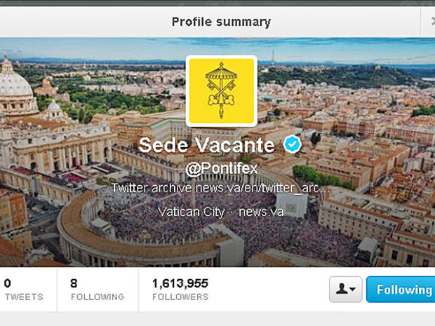 Pope Twitter Sede Vacante 
