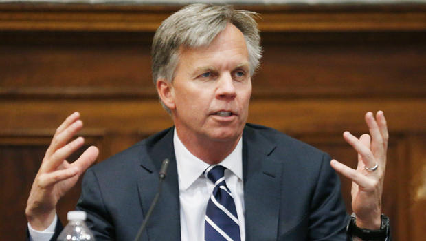 J.C. Penney CEO Ron Johnson testifies on Mar. 1, 2013, at State Supreme Court in New York. 