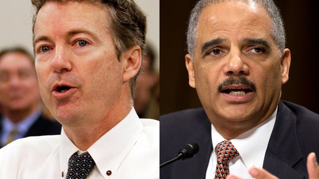 Rand Paul and Eric Holder 
