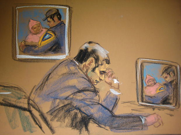Valle Crying In Court Sketch 