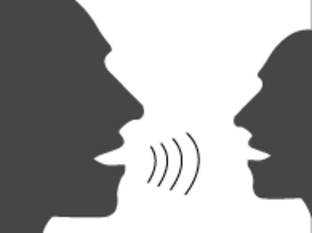 voice talking silhouette 