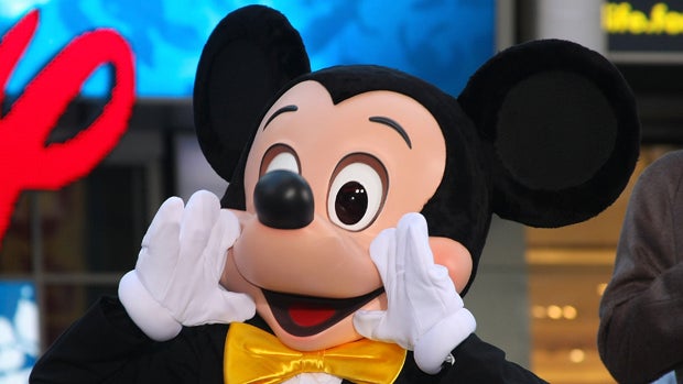 Mickey Mouse appears on Nov. 9, 2010, in New York. 