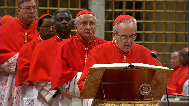 Cardinals cast their first ballot for a new pope 