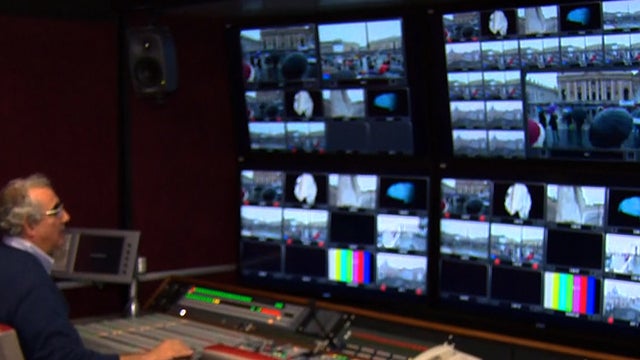 Vatican TV's control room 
