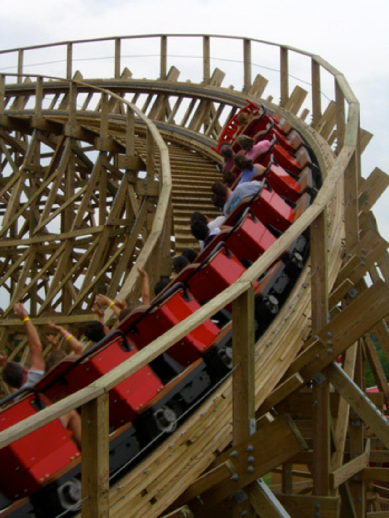 Wild wooden roller coasters