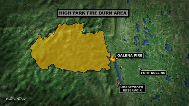 High Park Fire and Galena FIre map 