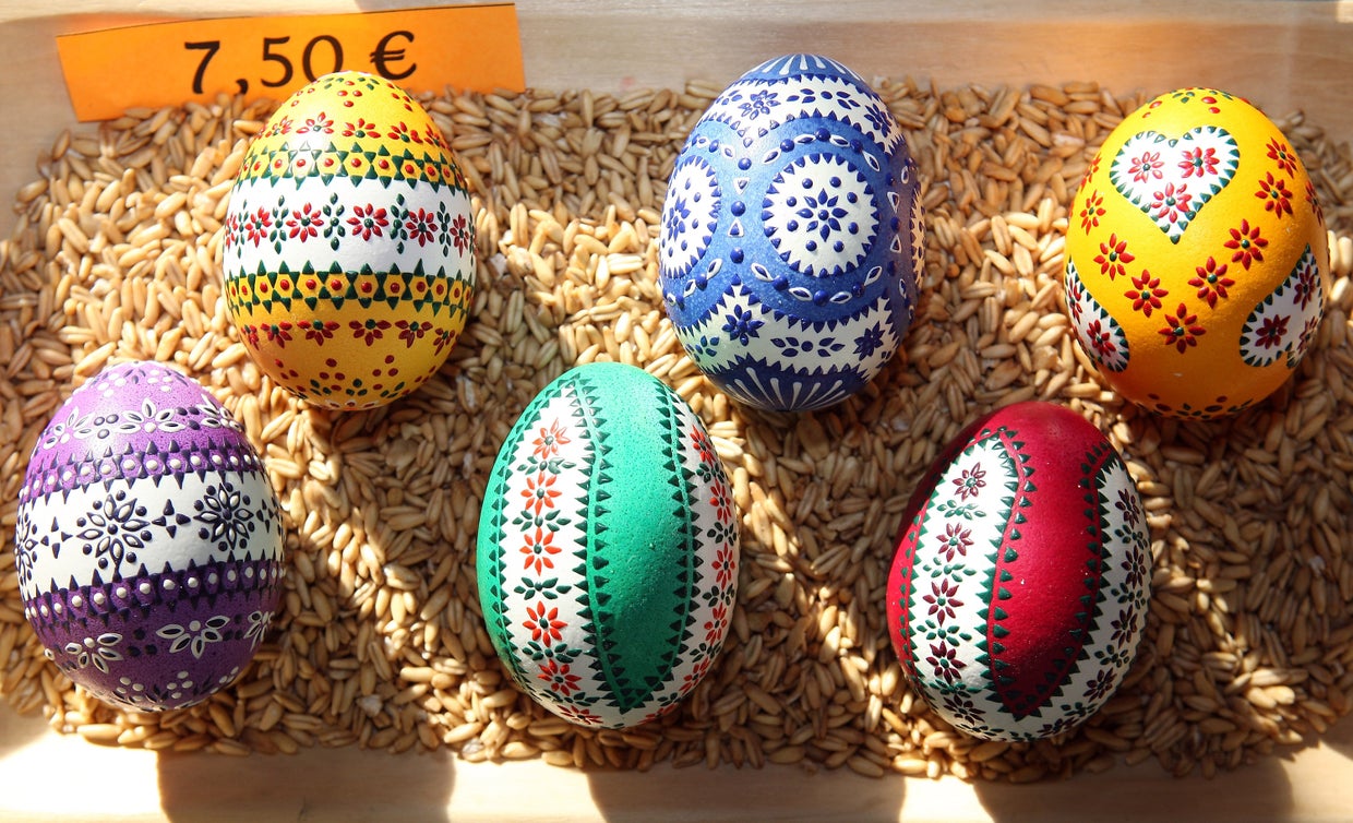 Colorful Easter eggs in Germany