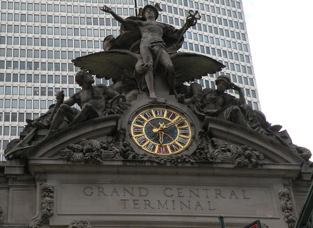 Tiffany clock at Grand Central Terminal 