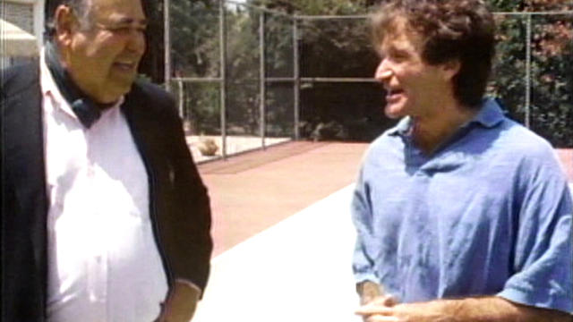 1986: Jonathan Winters and Robin Williams improvise 