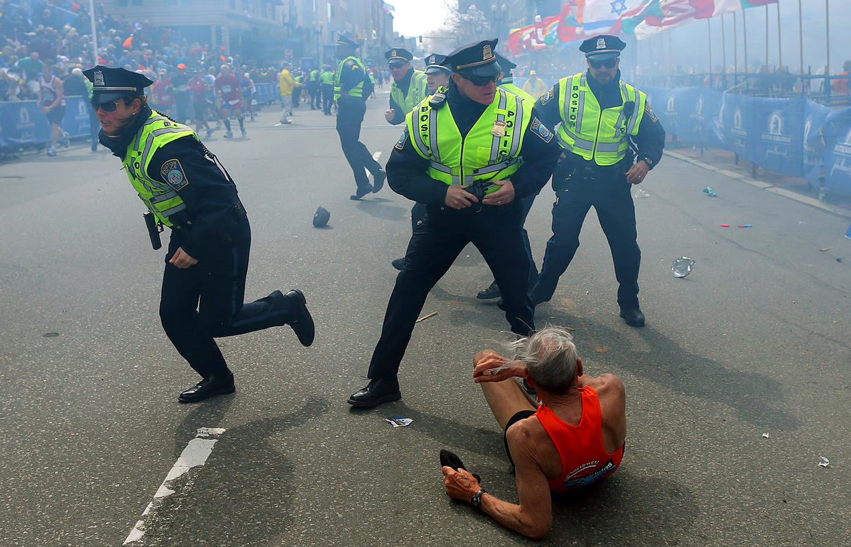 Iconic Images Of The Terrifying Boston Marathon Bombing