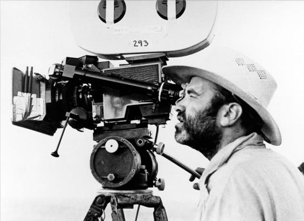Director Terrence Malick on the set of "Days of Heaven" 