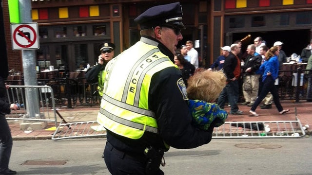 Two explosions rock Boston marathon at finishline 