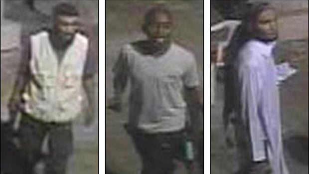 The FBI released the above three images on May 1, 2013, in their investigation into the attack on the U.S. consulate in Benghazi, Libya. 