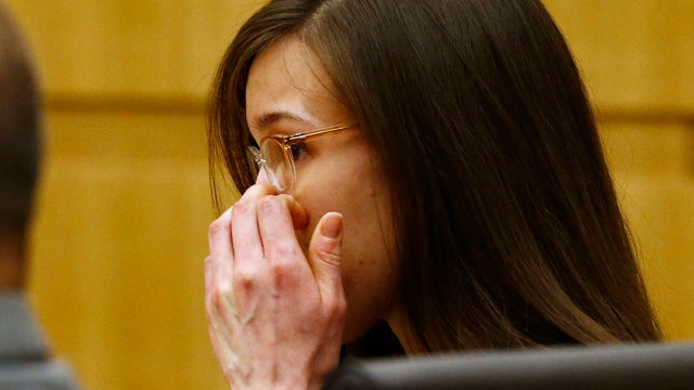 Jodi Arias reacts after she was found of guilty of first-degree murder in the gruesome killing of her one-time boyfriend, Travis Alexander 