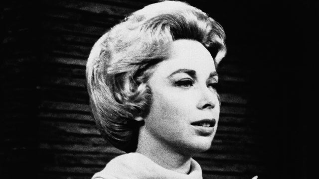 Psychologist Dr.Joyce Brothers shown in the studio of her direct line radio show, saved a would-be suicide in 1968.  