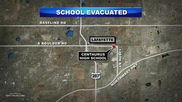 SCHOOL EVACUATED  MAP 