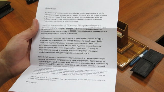 letter, spying, fogle, russia, cia 