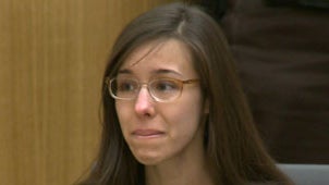 Jodi Arias reacts to hearing a guilty verdict in her trial  
