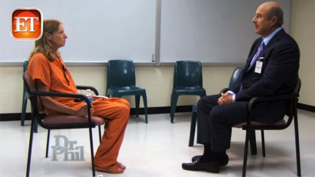 Runaway mom Brenda Heist speaks to Dr. Phil at the Santa Rosa County Jail. 