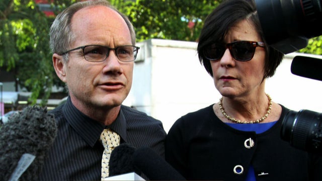 Shane Todd's parents, pictured, believe he was murdered in Singapore and did not commit suicide, as Singapore authorities are saying.  