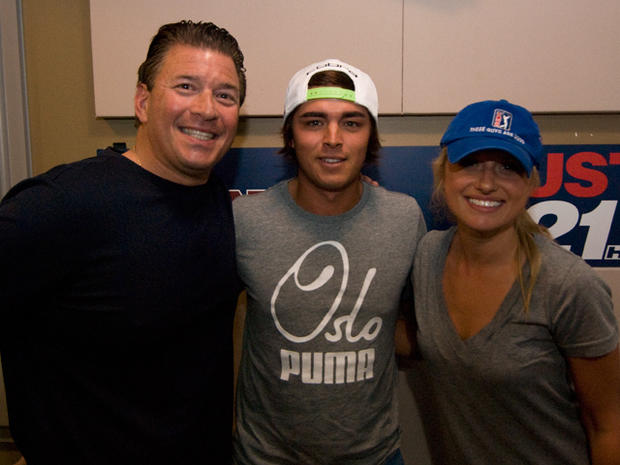 Golfer Rickie Fowler with Elf &amp; Slater 