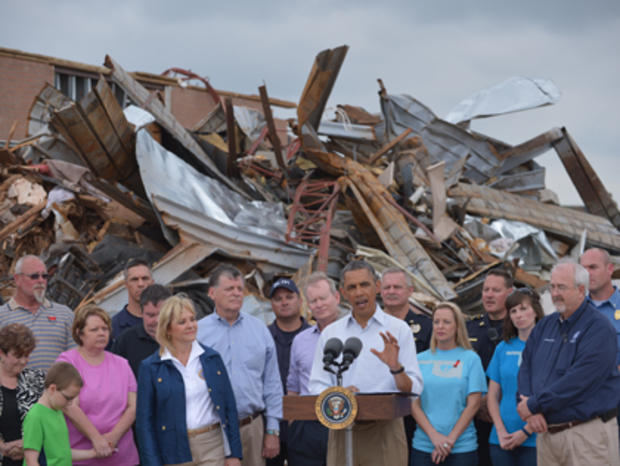 President Obama speaks in tornado-ravaged Moore, Okla. 