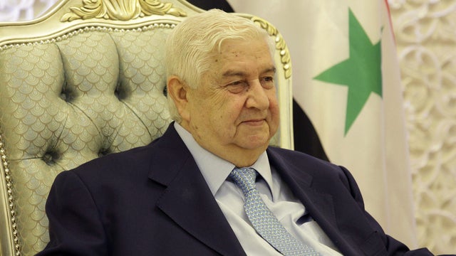 Syrian Foreign Minister Walid al-Moallem 