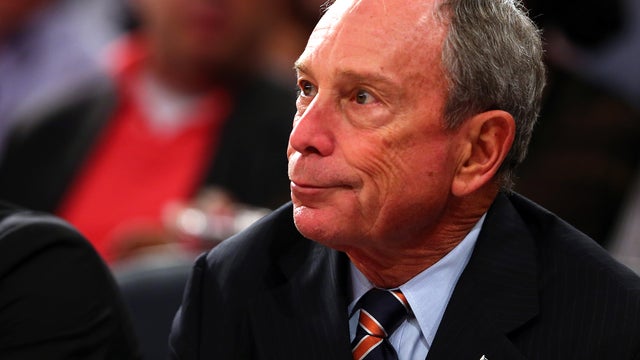 New York City Mayor Michael Bloomberg attends Game Five of the Eastern Conference Semifinals of the 2013 NBA Playoffs between the Indiana Pacers and the New York Knicks at Madison Square Garden May 16, 2013, in New York City. 