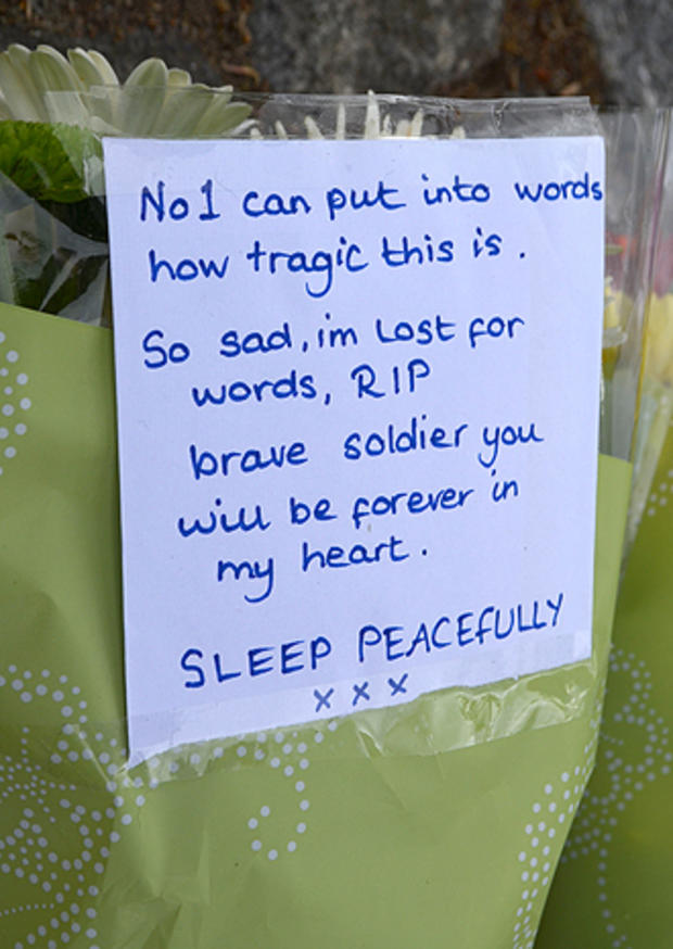 A letter from a community member expresses horror at the murder and loss of Drummer Lee Rigby 