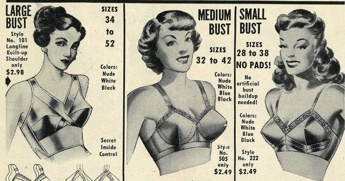 1950s full page advert in ladies fashion magazine for Gossard bras